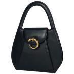 カルティエ CARTIER パンテール ハンドバッグ パンサーモチーフ ハンドバッグ レザー ブラック レディース 中古