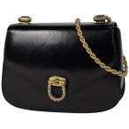 グッチ GUCCI チェーン ショルダーバッグ 斜め掛け ショルダーバッグ レザー ブラック レディース 中古