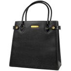 ショッピングBURBERRY バーバリー BURBERRY ロゴ ハンドバッグ トートバッグ ハンドバッグ レザー ブラック レディース 中古