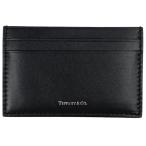  Tiffany Logo футляр для карточек чехол для пропуска чехол для проездного билета кожа черный б/у наличие один .