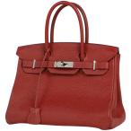 エルメス HERMES バーキン 30 ハンドバッグ トリヨンクレマンス ルージュヴィフ レディース 中古