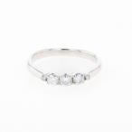 ショッピングプラチナ メレダイヤ デザインリング プラチナ 指輪 リング 9号 Pt900 ダイヤモンド レディース 中古