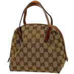 グッチ GUCCI GG柄 ハンドバッグ ミニ ポーチ ハンドバッグ GGキャンバス ブラウン 124542 レディース 中古