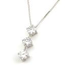 ダイヤモンド デザインネックレス プラチナ ペンダント 2WAY ネックレス Pt900 Pt850 ダイヤモンド レディース 中古