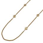 クリスチャンディオール Christian Dior ロゴ ネックレス ロング ネックレス GP ゴールド レディース 中古