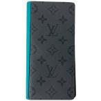 ショッピングヴィトン ルイ・ヴィトン ポルトフォイユ ブラザ 札入れ 小銭入れ 長財布 モノグラムエクリプス グレー ターコイズ M11467 在庫一掃