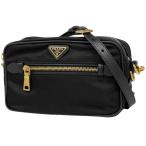 ショッピングプラダ プラダ PRADA ロゴプレート ショルダーバッグ 斜め掛け ショルダーバッグ ナイロン ネロ(ブラック) BT0773 レディース 中古 在庫一掃
