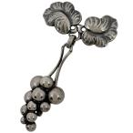 ジョージジェンセン Georg Jensen ムーンライトグレープ ブローチ 217A 葡萄 ブローチ シルバー925 シルバー レディース 中古