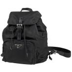 プラダ PRADA ロゴプレート リュックサック バックパック デイパック リュック ナイロン ネロ(ブラック) レディース 中古