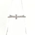 ショッピングティファニー ティファニー TIFFANY&Co. Tワイヤー バンド リング 指輪 メレダイヤ リング 10号 750 ダイヤモンド レディース 中古