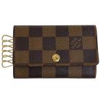 ルイ・ヴィトン Louis Vuitton ミュルティクレ 6 鍵入れ キーホルダー キーケース ダミエ ブラウン N62630 レディース 中古