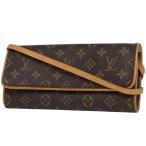 ルイ・ヴィトン Louis Vuitton ポシェットツイン GM クラッチバッグ 2WAY ショルダーバッグ モノグラム ブラウン M51852 レディース 中古