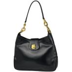 セリーヌ CELINE ブラゾン ショルダーバッグ ワンショルダー ターンロック ショルダーバッグ レザー ブラック レディース 中古