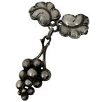 ジョージジェンセン Georg Jensen ブローチ グレープ 217A 葡萄 ブローチ シルバー925 シルバー レディース 中古