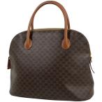 セリーヌ CELINE マカダム柄 ハンドバッグ 総柄 ハンドバッグ コーティングキャンバス ブラウン レディース 中古