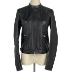 ショッピングLOEWE ロエベ LOEWE ロゴ ライダースジャケット アナグラム アウター ライダースジャケット 羊革 ブラック レディース 中古