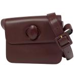 カルティエ CARTIER マストライン ショルダーバッグ マストドゥ ショルダーバッグ レザー ボルドー レディース 中古