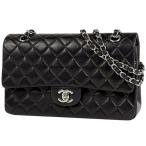 シャネル CHANEL マトラッセ Wフラップ チェーン ショルダーバッグ ココマーク ショルダーバッグ レザー ブラック A01112 レディース 中古