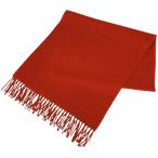  Hermes HERMES Logo muffler бахрома muffler кашемир красный женский б/у 
