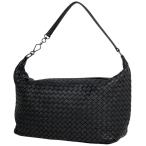 ボッテガヴェネタ BOTTEGAVENETA イントレチャート ショルダーバッグ ワンショルダー ナッパ ショルダーバッグ レザー ブラック レディース 中古