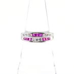 ルビー デザインリング プラチナ 指輪 メレダイヤ リング 11.5号 Pt900 ルビー メレダイヤ レディース 中古