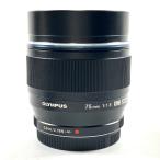 オリンパス OLYMPUS M.ZUIKO DIGITAL ED 75mm F1.8 ブラック 一眼カメラ用レンズ(オートフォーカス) 中古