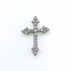  украшение в виде креста подвеска с цепью платина mere diamond 10 знак . подвеска с цепью Pt900 бриллиант женский б/у 