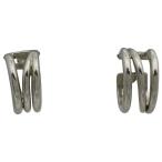 ティファニー TIFFANY&Co. ダイアゴナル ピアス フープ ピアス シルバー925 シルバー レディース 中古