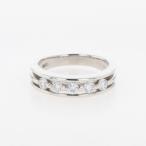 ショッピングプラチナ メレダイヤ デザインリング プラチナ 指輪 リング 12.5号 Pt900 ダイヤモンド レディース 中古