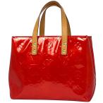 ショッピングヴェルニ ルイ・ヴィトン Louis Vuitton リード PM トートバッグ エナメル パテント ハンドバッグ モノグラムヴェルニ ルージュ(レッド) M91088 レディース 中古