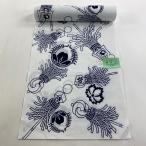 ショッピング浴衣 反物 優品 浴衣 纏 白 綿 中古