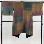  верхняя одежда длина 108cm длина рукава 67.5cm L японский костюм пальто кимоно воротник двусторонний . какой . окраска разделение чай цвет натуральный шелк название товар б/у 