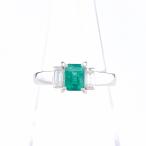  изумруд te The Yinling g платина кольцо mere кольцо с бриллиантом 9 номер Pt850 изумруд бриллиант женский б/у 