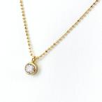 ダイヤモンド デザインネックレス YG イエローゴールド ペンダント ネックレス K18 ダイヤモンド レディース 中古