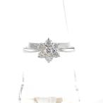 ショッピング15号 メレダイヤ デザインリング プラチナ 指輪 リング 15号 Pt900 ダイヤモンド レディース 中古