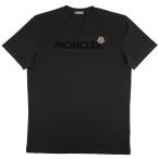 モンクレール MONCLER ロゴ 半袖 Tシャツ クルーネック 8C00057 トップス 半袖Tシャツ 綿 ブラック メンズ 中古