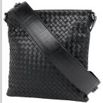 ショッピングボッテガ ボッテガヴェネタ BOTTEGAVENETA イントレチャート ショルダーバッグ 斜め掛け ショルダーバッグ レザー ブラック レディース 中古