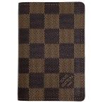  Louis * Vuitton Louis Vuitton бур nai The -duposhu карта inserting чехол для проездного билета чехол для пропуска футляр для карточек Damier Brown N61721 женский б/у 