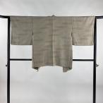  прекрасный товар перо тканый длина 76.5cm длина рукава 63.5cm S. геометрический рисунок пепел чай натуральный шелк превосходящий товар б/у 