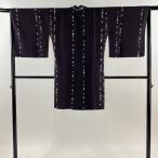  верхняя одежда длина 99cm длина рукава 66cm M японский костюм пальто кимоно воротник лепесток сакуры . фиолетовый натуральный шелк превосходящий товар б/у 