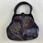  традиционная японская сумка прекрасный наименование товара товар бисер сумка формальный цветок темно-синий цвет бисер аксессуары для кимоно б/у 