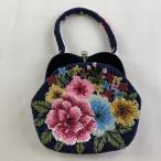  традиционная японская сумка прекрасный товар превосходящий товар бисер сумка формальный .. темно-синий цвет бисер аксессуары для кимоно б/у 