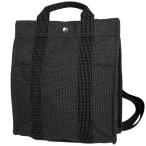 エルメス HERMES エールライン アド MM Hロゴ バックパック デイパック リュック ナイロンキャンバス グレー レディース 中古