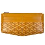 ショッピングゴヤール ゴヤール GOYARD インサートルイーズ カードケース 長財布 コーティングキャンバス イエロー レディース 中古