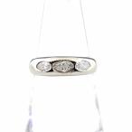 メレダイヤ デザインリング プラチナ 指輪 リング 11.5号 Pt900 ダイヤモンド レディース 中古