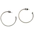  Tiffany TIFFANY&amp;Co. T тросик обруч серьги серебряный 925 серебряный женский б/у 