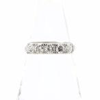 ショッピング15号 メレダイヤ デザインリング プラチナ 指輪 リング 15号 Pt850 ダイヤモンド レディース 中古