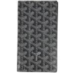 ゴヤール GOYARD ロゴ 二つ折り長財布 札入れ 小銭入れ 長財布 コーティングキャンバス グレー ホワイト レディース 中古