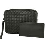 ショッピングボッテガ ボッテガヴェネタ BOTTEGAVENETA イントレチャート セカンドバッグ 編み込み ナッパ クラッチバッグ セカンドバッグ レザー ブラック レディース 中古