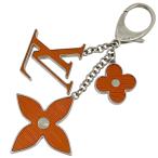 ルイ・ヴィトン Louis Vuitton ビジューサック フルール ドゥ エピ モノグラム バッグチャーム キーホルダー シルバー オレンジ M66468 レディース 中古